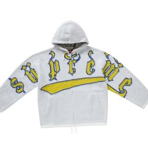 Supreme Accent Brushed Zip up Hooded Sweater